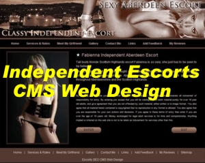 Independent Escorts Web Design Content Management System